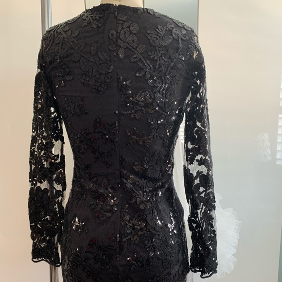 DRESS THE POPULATION ‘Grace’ Sequin Lace Dress XS - Picture 4 of 8